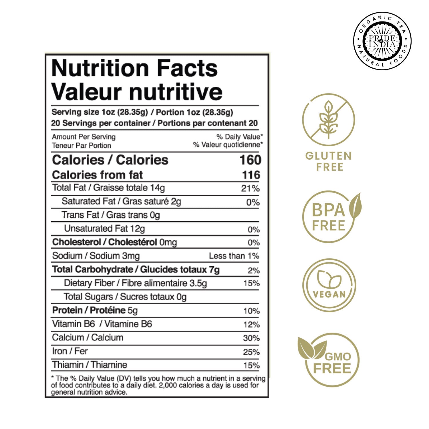 White Sesame Seeds Raw Unhulled - Calcium & Iron Superfood Jar