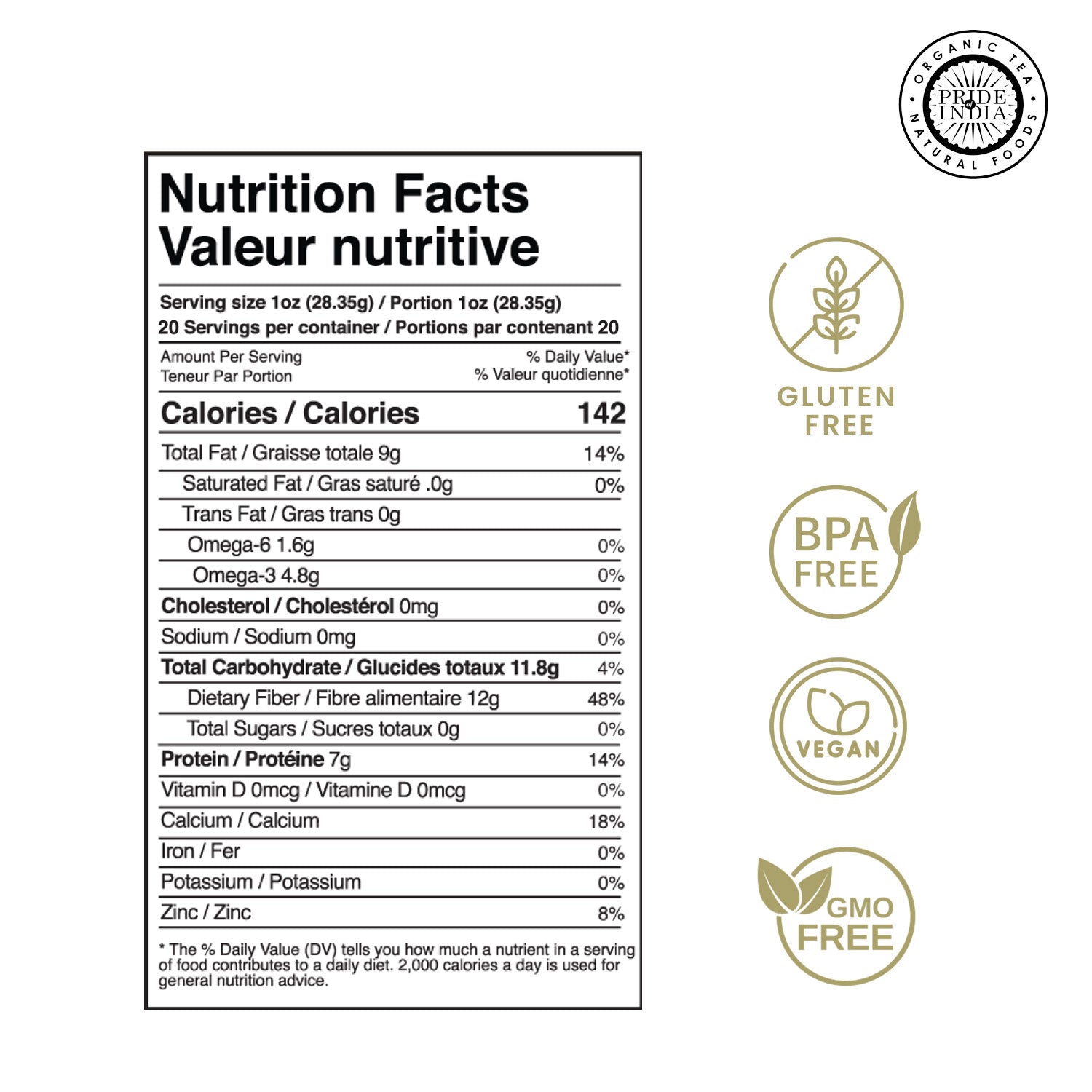 Whole Black Chia Seeds - Omega-3 & Calcium Superfood Jar