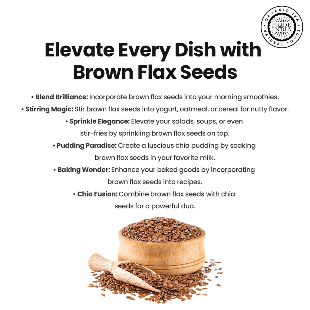 Whole Brown Flax Seeds - Omega-3 & Lignan Superfood Jar